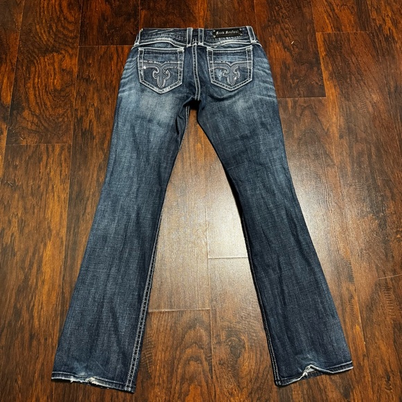 Rock Revival Jody Boot Dark Blue Boot Cut Jeans Y2K Vintage Size 31 EUC - Picture 13 of 16